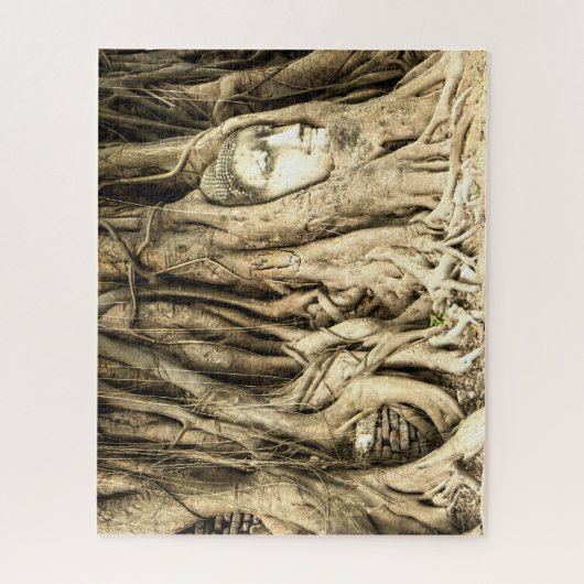Buddha in den Baumwurzeln Puzzle (Vertikal)