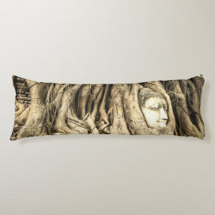 Buddha in den Baumwurzeln Seitenschläferkissen