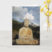 Buddha in den Bergen Karte (Gelbe Blume)