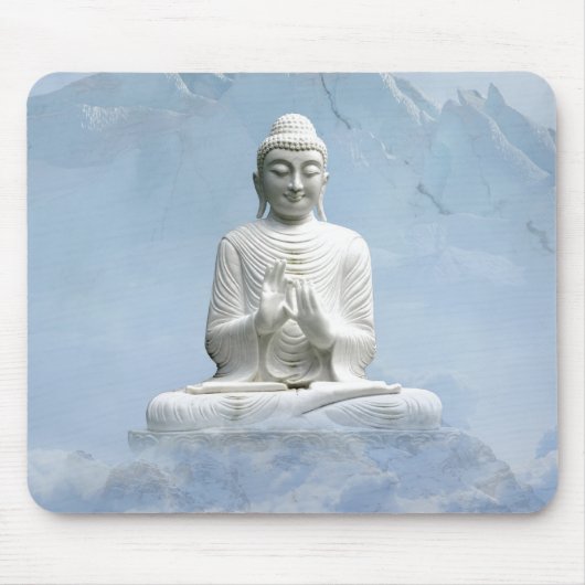 Buddha in den Bergen über den Wolken Mousepad (Vorne)