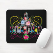 Buddha in den Blumen Mousepad (Mit Mouse)