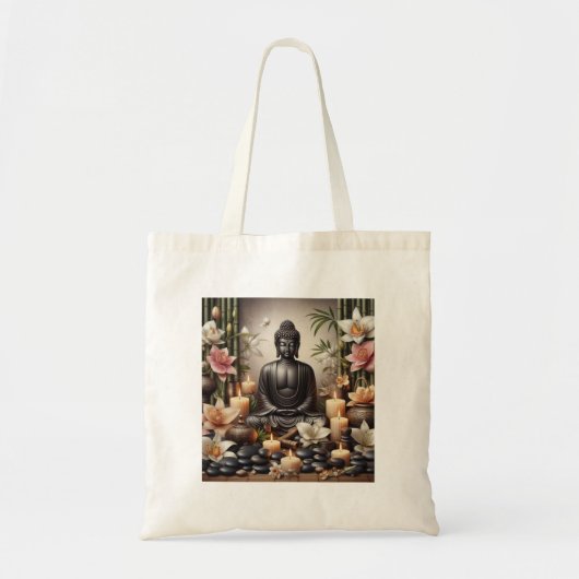 Buddha in der Gebetstuntttasche Tragetasche (Vorne)