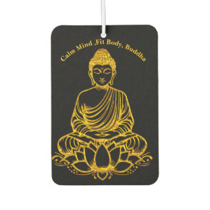Buddha in der Pose Lotus Autolufterfrischer