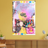 Buddha in der Stadt Leinwanddruck (Insitu (Wohnzimmer))