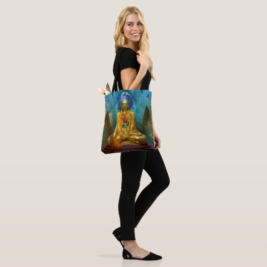 Buddha in der Verzierten Alcove Tasche (Am Model)