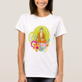 Buddha in Frühlingsblumen T-Shirt (Vorderseite)