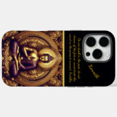 Buddha in Gold Relief. Case-Mate iPhone Hülle (Rückseite (Horizontal))