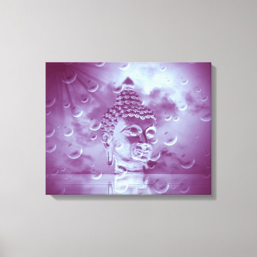 Buddha in lila leinwanddruck (Vorderseite)