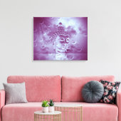 Buddha in lila leinwanddruck (Insitu (Wohnzimmer))