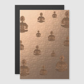 Buddha in Marsala Magnetkarte (Vorne/Hinten)