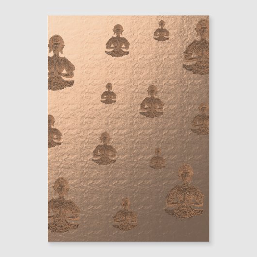 Buddha in Marsala Magnetkarte (Vorderseite)