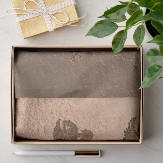 Buddha in Marsala Packpapier Seidenpapier (Geschenk)