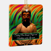 Buddha in Meditation Keramikornament (Rechts)