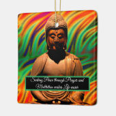 Buddha in Meditation Keramikornament (Links)