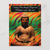 Buddha in Meditation Postkarte (Vorderseite)