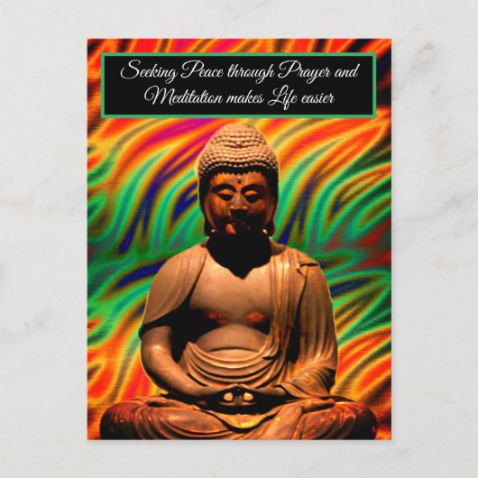 Buddha in Meditation Postkarte (Vorderseite)