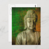 Buddha in Meditation Postkarte (Vorne/Hinten)