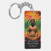 Buddha in Meditation Schlüsselanhänger (Vorderseite links)