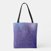 Buddha in Peace Lila Tasche (Rückseite)