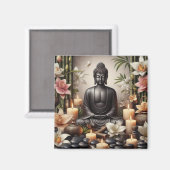 Buddha in Prayer Magnet (Vorderseite/Rückseite)