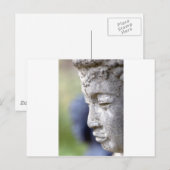 Buddha in Profil Postkarte (Vorne/Hinten)