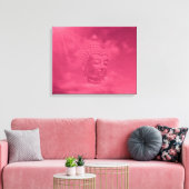 Buddha in rosa leinwanddruck (Insitu (Wohnzimmer))