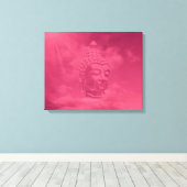 Buddha in rosa leinwanddruck (Insitu (Holzboden))