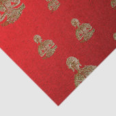 Buddha in Rot Seidenpapier (Ausschnitt)