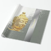 Buddha in Silberverpackungspapier Geschenkpapier (Ungerollt)