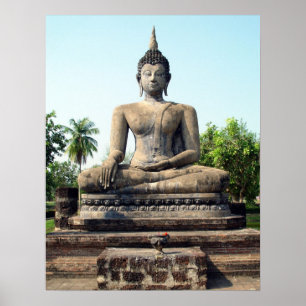 Buddha in Thailand-Druck Poster