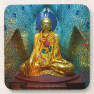 Buddha in verzierter Nische Getränkeuntersetzer