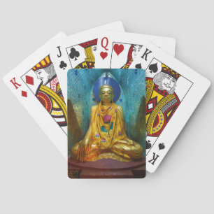 Buddha in verzierter Nische Spielkarten