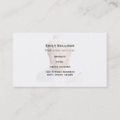 Buddha in Weiß | Ruhe und Meditation Visitenkarte (Rückseite)