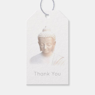 Buddha in Weiß   Serene Meditative Vielen Dank Geschenkanhänger
