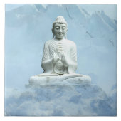 Buddha in Wolken Fliese (Vorderseite)