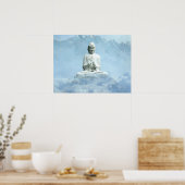 Buddha in Wolken Poster (Küche)