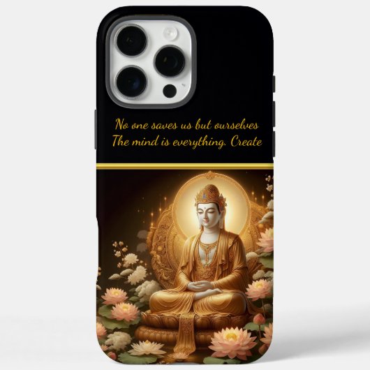 Buddha inmitten von Lotus-Blume. Case-Mate iPhone Hülle (Rückseite)
