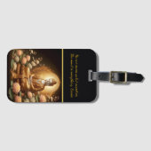 Buddha inmitten von Lotus-Blume. Gepäckanhänger (Vorderseite (Horizontal))