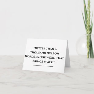 Buddha Inspiration Karte