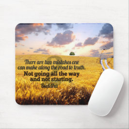 Buddha Inspiration Zitat "Weg zur Wahrheit" Mousepad