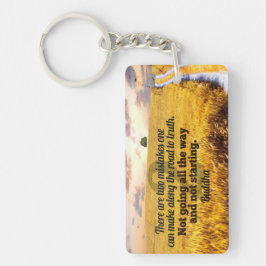 Buddha Inspiration Zitat "Weg zur Wahrheit" Schlüsselanhänger