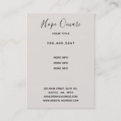 Buddha-Inspirationsquelle mit dem Zitat zur Unbekü Visitenkarte (Rückseite)