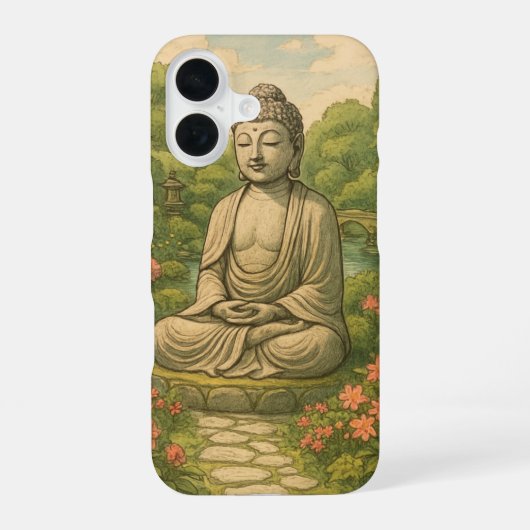 Buddha iPhone 16 Hülle (Rückseite)