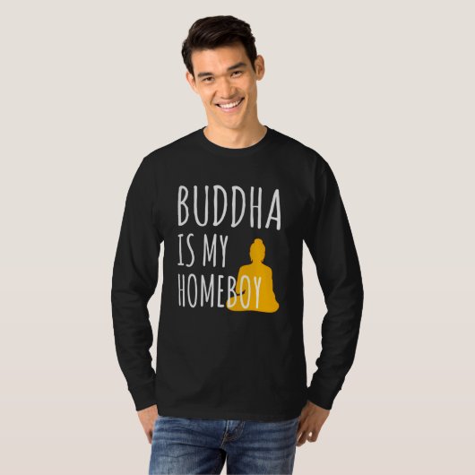 Buddha ist mein Haushandkostümgeschenk T-Shirt (Vorne ganz)