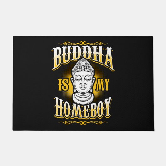 Buddha ist mein Homeboy Fußmatte (Vorderseite)