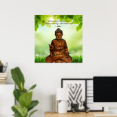 Buddha - Jeden Morgen. Poster (Heimbüro)