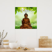 Buddha - Jeden Morgen. Poster (Küche)