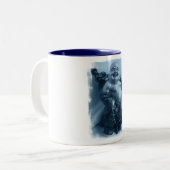 Buddha-Kaffeetasse Zweifarbige Tasse (Vorderseite Links)