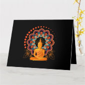 Buddha Karte (Gelbe Blume)