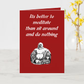 Buddha Karte (Gelbe Blume)